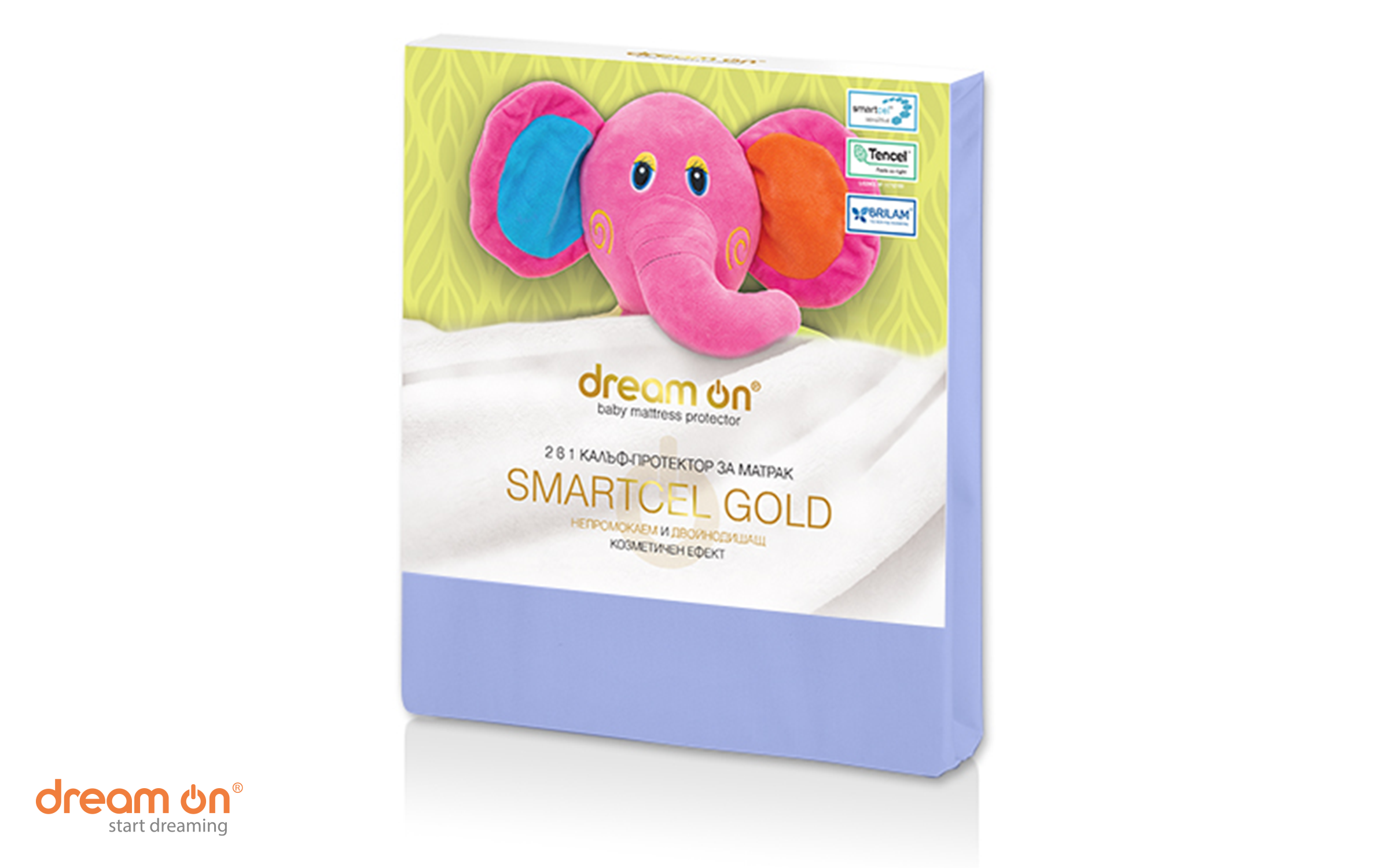 Протектор за душек 60/120 Smartcel Gold, сина  2